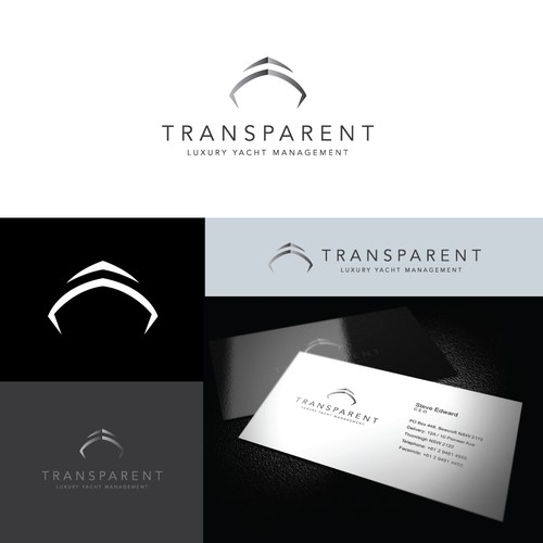 logo for TRANSPARENT Luxury Yacht Management Design by sammynerva