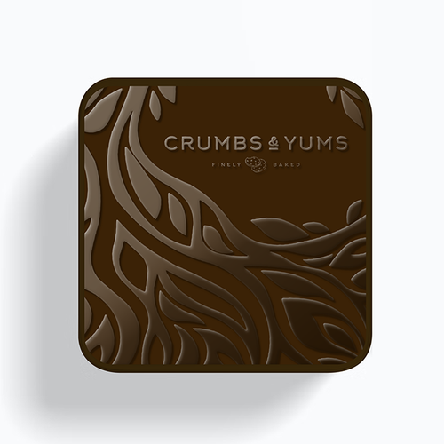 Design crums and yums cookie tin di atensebling