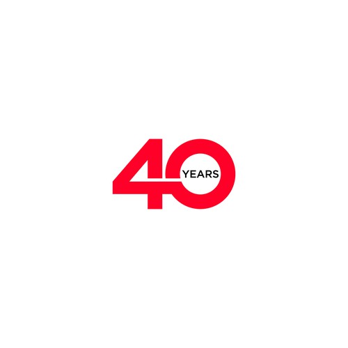 Looking for a modern, expressive 40 years jubilee logo Design by saksenpunoraono