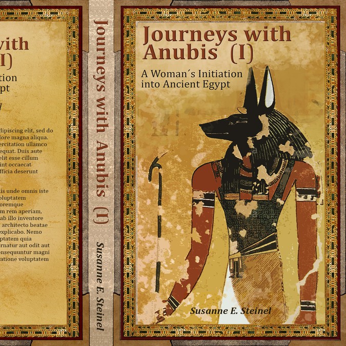 Create ancient Egypt Anubis Book Cover + Company Logo Book
