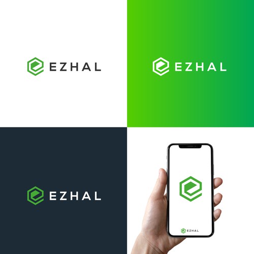 Mobile application logo for "Ezhal" Design by Ellestudio™