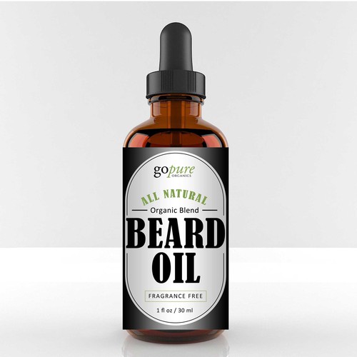 Create a High End Label for an All Natural Beard Oil! Design by Abacusgrp