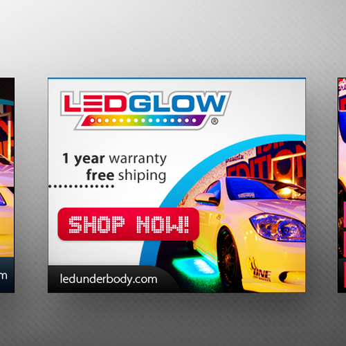 Design LEDGlow's New Banner Ads! Design by Michal Sada