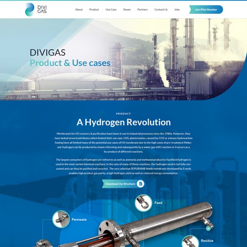 Designs | Website Design for Industrial/Hydrogen Startup: UX/UI and ...