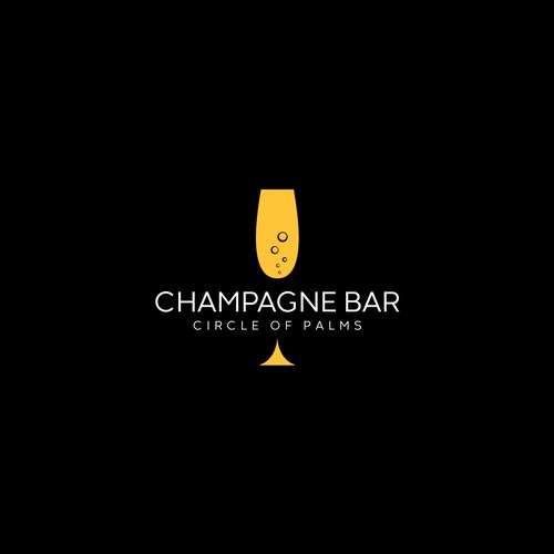 Luxury and modern Champagne Bar logo Design réalisé par Sibandros