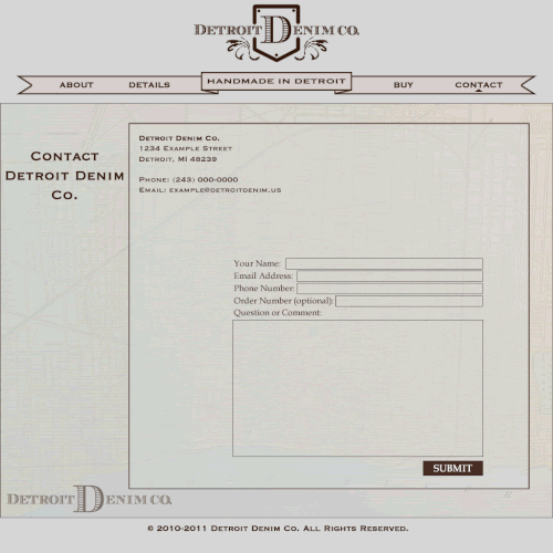 Detroit Denim Co., needs a new website design Design von Viverse