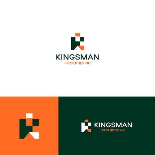 Kingsman Properties logo Design by Akhat7172