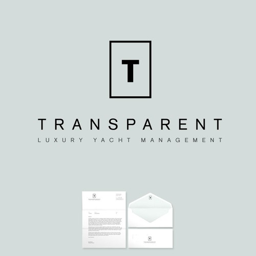 logo for TRANSPARENT Luxury Yacht Management Design by Jah Marsh