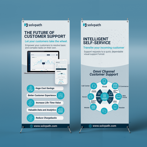 Self-Service Support Pop Up Banner Design by GD @rtist