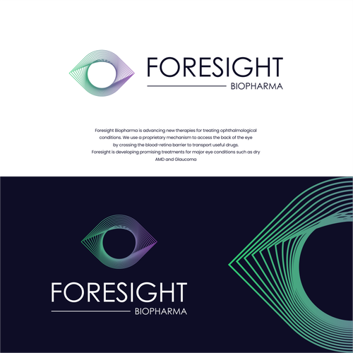 Biotechnology Company Logo Project: Foresight Biopharma Design by Oliver™