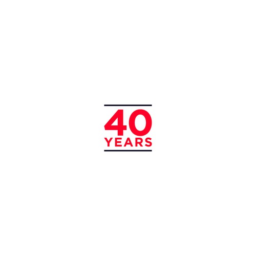 Looking for a modern, expressive 40 years jubilee logo Design by saksenpunoraono