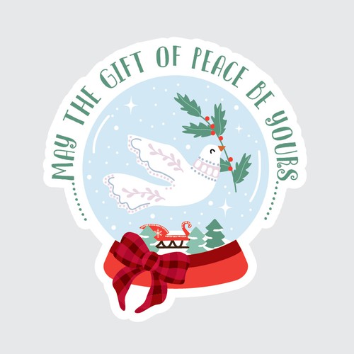 Design A Sticker That Embraces The Season and Promotes Peace Design by ANA000