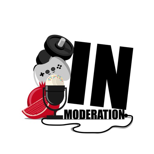 Update a logo for a fun health based podcast - In Moderation Design by Radiant1976