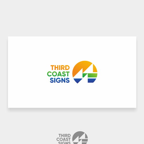 New vibrant business logo and branding for a sign making company serving Chicago Design by ntôþ