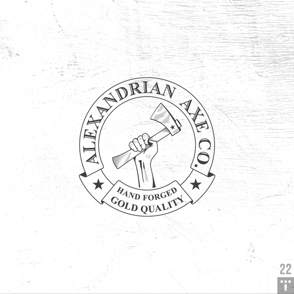 Design by designedby.toufique titled "Alexandrian Axe CO."