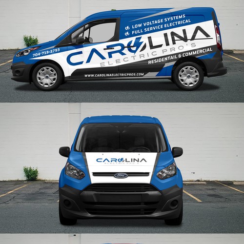 Van Wrap for Electrical Contractor Design by Duha™