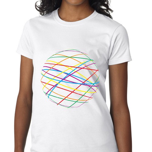 Design Line Graph T-Shirt por Ozike