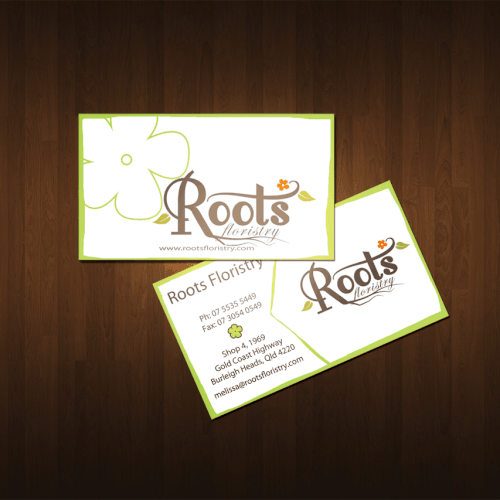 New stationery wanted for Roots Floristry Réalisé par NiaMonifa