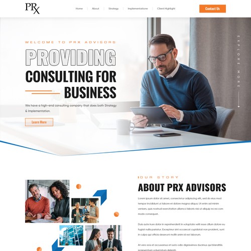 High-End Consulting Website Design Design by Webwooter™