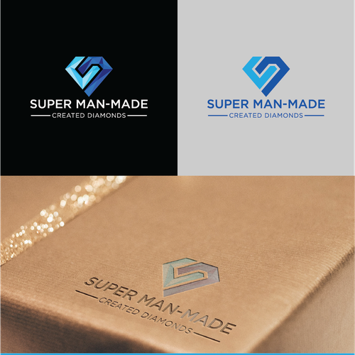 Strong & Simple design for our Super Man-Made Created Diamonds Design by ♛ clever studio ♛