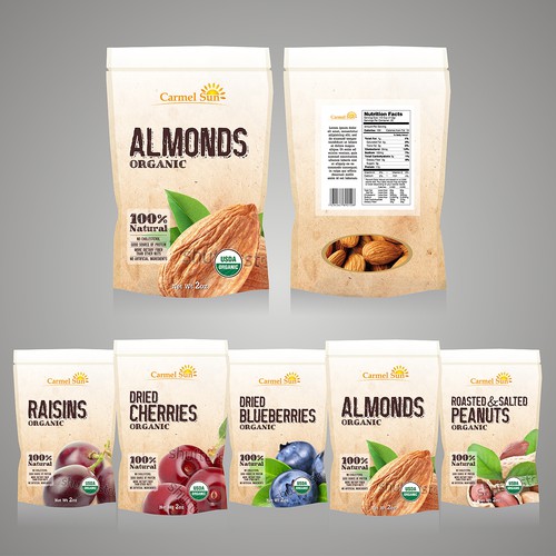 Dried Fruits and Nuts in Pouch Design por VEBO