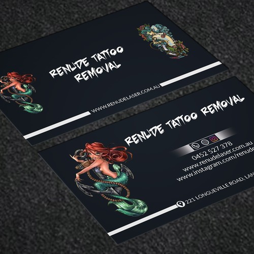 Design Business Card For Tattoo Laser Removal Contest Della Categoria Biglietto Da Visita 99designs