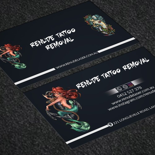 Design business card for tattoo laser removal | Business ...