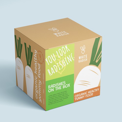 WHITE RADISH-meal prep box Design by heli☀sentris