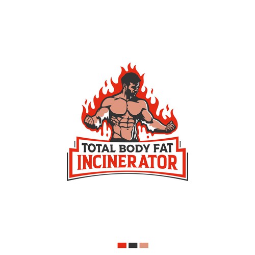 Design a custom logo to represent the state of Total Body Fat Incineration. Réalisé par Konyil.Iwel