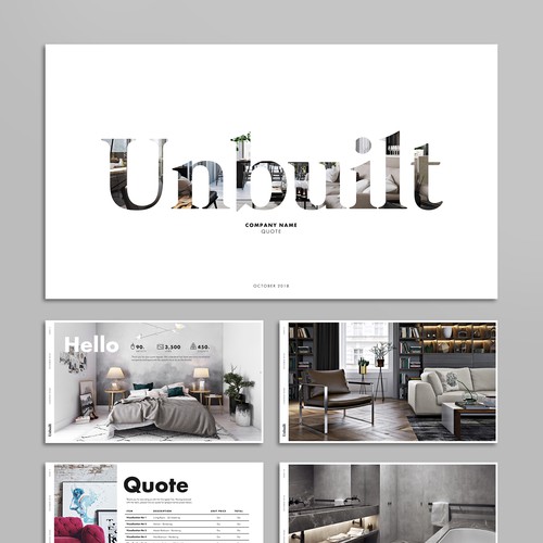 Powerpoint presentation for 3D visualisation company Design by velvetmade