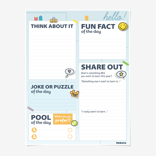 Design a worksheet template for children's activity book Design by Daniela❧M