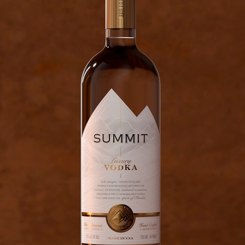 Luxury Vodka label/packaging Design by Renata_Costa