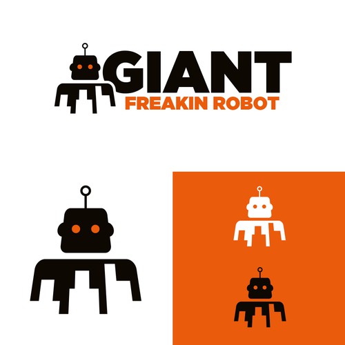 Minimalist, Classy Giant Robot Logo Wanted Design by TJCD