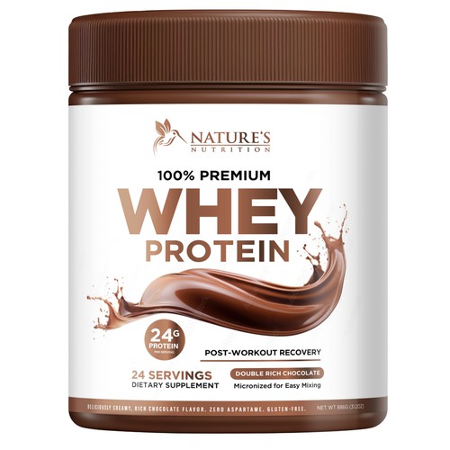 Diseño de Tasty Whey Protein Chocolate Design Needed for Nature's Nutrition de Davi Giolo ★