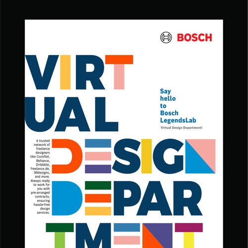 Flyer design for BOSCH; progressive service offering Design by Muhammad Shahrooz