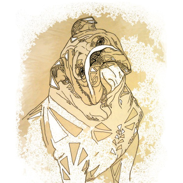 Design by Abikhodava Yulia titled "English Bulldog"