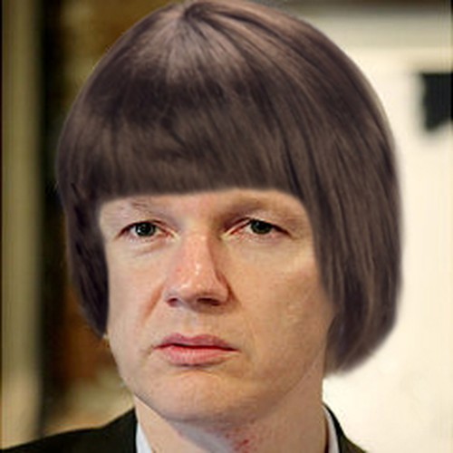 Design the next great hair style for Julian Assange (Wikileaks) Design por ceciliap