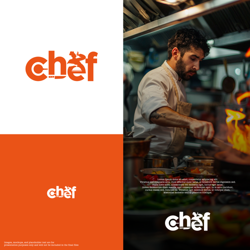 "CHEF": Food & Cooking Social Media Logo Design by emardesigns