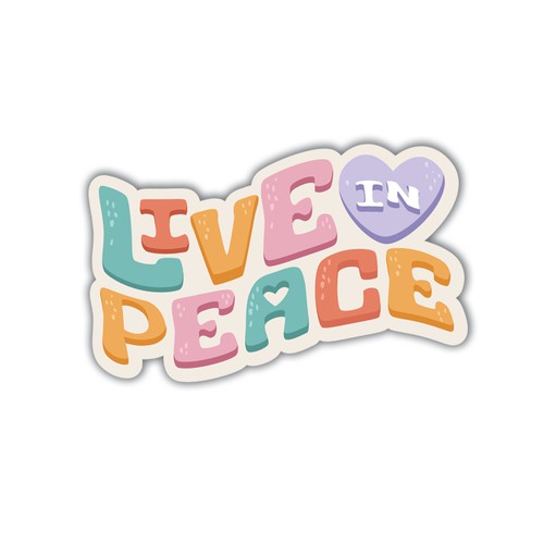 Design A Sticker That Embraces The Season and Promotes Peace Design by AdryQ