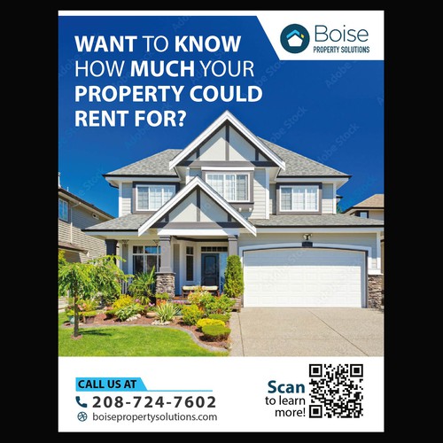 Create an Eye-Catching 1/4 Page Ad for a Leading Property Management Company! Design by Saqi.KTS