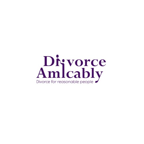 Logo for a new, healthy way for reasonable people to divorce Design by Oui Oui! Design