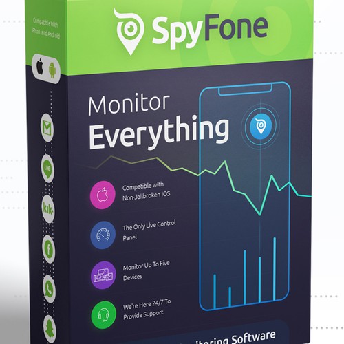 Spyfone Com Needs Amazing New Software Box Product Packaging Contest 99designs