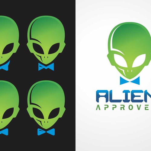 Create a Alien Approved logo for apparel brand Design by rinnanto