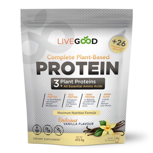 ***GUARANTEED PRIZE*** - LABEL DESIGN for Protein Powder -*****NEW***** Design by ag16