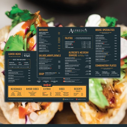 Traditional Mexican Restaurant needing new menu design! Design by _Jela_