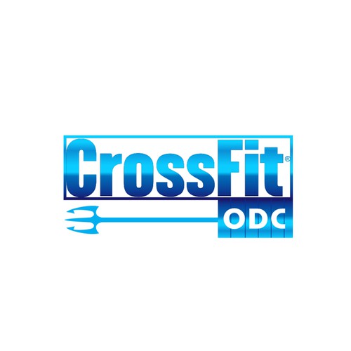 Logo pour une salle de CrossFit (France), thématique : trident, mer, odyssée, poseidon … Design by Kuindgi