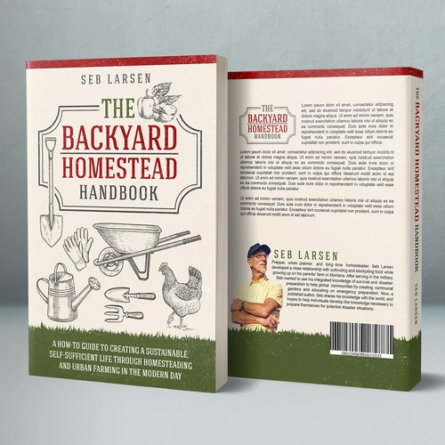 Backyard Homesteading & Urban Farming Book Cover Design Design by ianskey