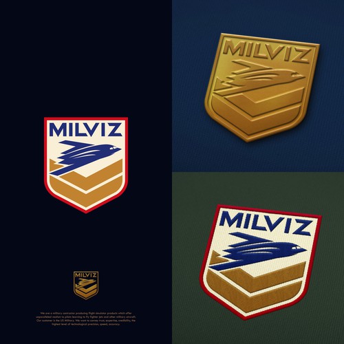 MILVIZ Logo - Producer of Military Flight Simulation Design by plyland