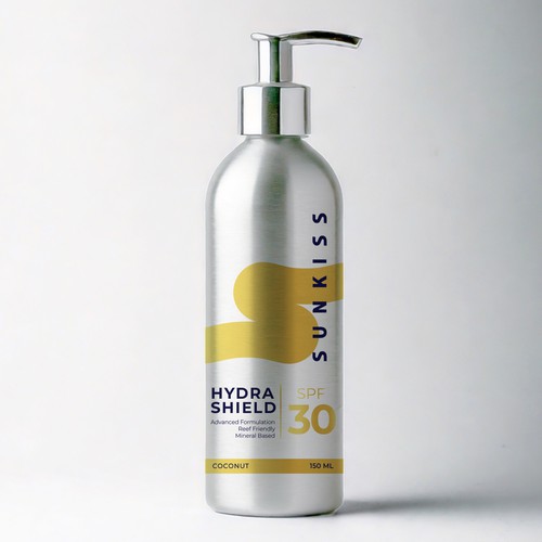 Luxury Sunscreen Label Design by Yachi Studio