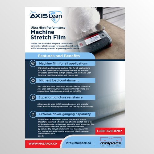 Malpack Product Brochure Template Design by DWGD